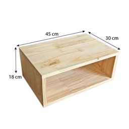 Rack de TV Industrial de Ferro e Madeira Style Square 2 Nichos e 1 Nicho Gaveta Natural e Branco - 5