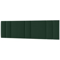 Cabeceira Estofada Iluminação Led Cama Casal King Size 200cm:veludo Verde - 1