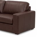Ver imagem 5 de Sofá 3 Lugares Couro Cacau Intenso Legitimo 235cm Natural Premium Adel Dekorien