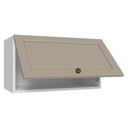 Ver imagem 7 de Armário Aéreo 60 cm 1 Porta Basculante Branco-Crema Vik Madesa Branco-Crema