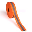Ver imagem 2 de Fita Refletiva Faixa Reflexiva Sinalizadora Para Uniforme - 5cm X 10m:Laranja Fluorescente