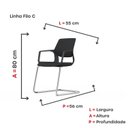 Ver imagem 4 de Cadeira Escritório Interlocutor Filo C