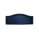 Ver imagem 2 de Cabeceira Casal Estofada para Cama Box Curva Luxo com Tachas 140x60cm Azul/Fumê