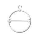 Ver imagem 1 de Kit com 25un. Cabide Biquini Giratório Pp Branco