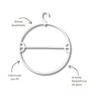 Ver imagem 2 de Kit com 25un. Cabide Biquini Giratório Pp Branco