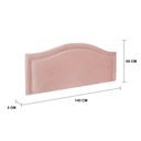 Ver imagem 3 de Cabeceira Casal Estofada para Cama Box Curva Luxo com Tachas 140x60cm
