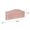 Cabeceira Casal Estofada para Cama Box Curva Luxo com Tachas 140x60cm - 3