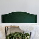 Ver imagem 1 de Cabeceira Casal Estofada para Cama Box Curva Luxo com Tachas 140x60cm Verde