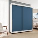 Ver imagem 1 de Guarda Roupa Solteiro 2 Portas 180cm Madri Politorno Móveis