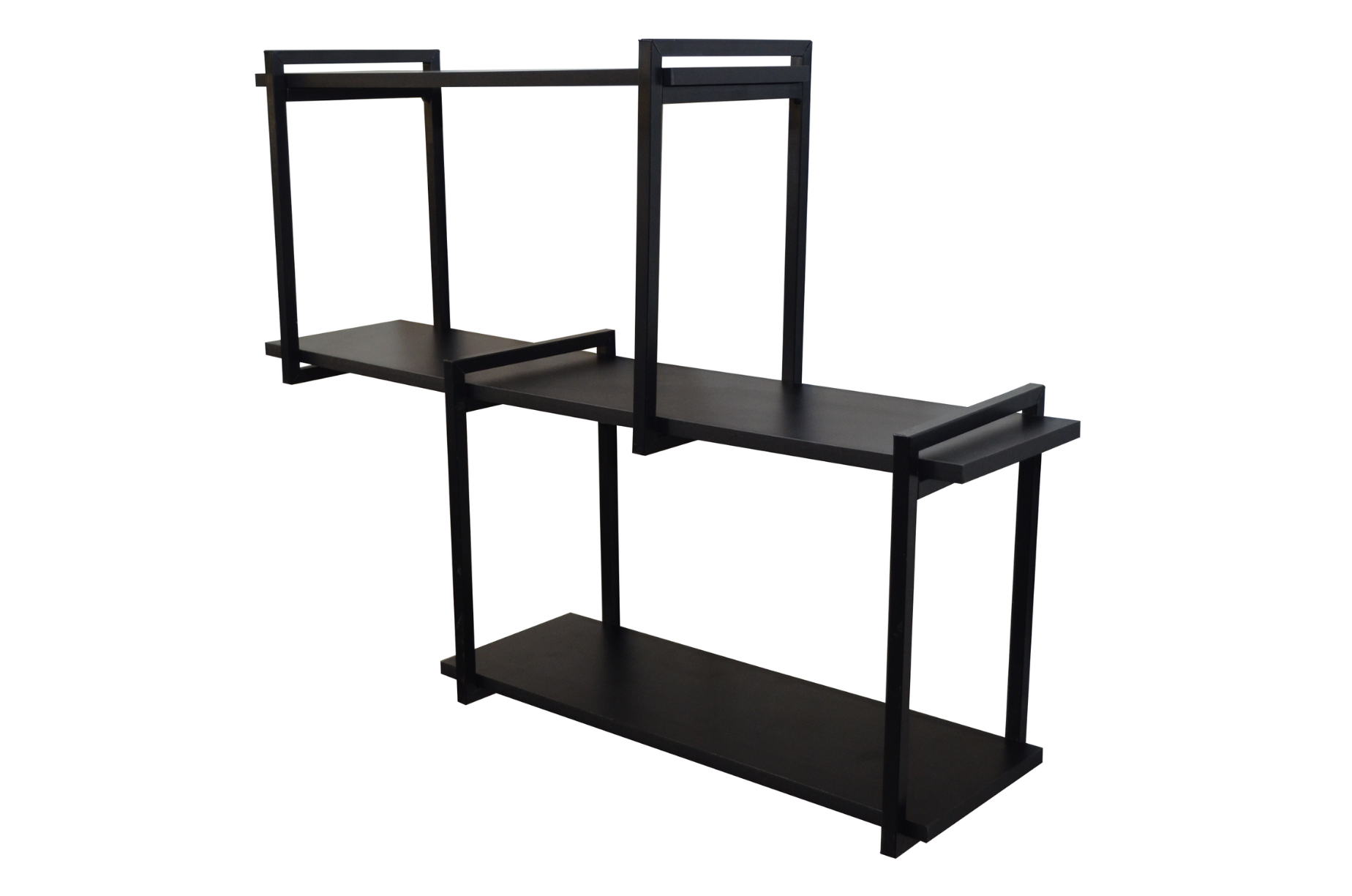 Nicho Suspenso 100x30 Vintage Duplo/preto 05 | MadeiraMadeira