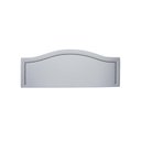 Ver imagem 2 de Cabeceira Casal Estofada para Cama Box Curva Luxo com Tachas 140x60cm Branco/Fumê