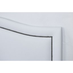 Cabeceira Casal Estofada para Cama Box Curva Luxo com Tachas 140x60cm - 4