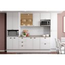 Ver imagem 4 de Paneleiro de Cozinha Bella 2614 2 Portas 40cm Nogal/cinza - Carraro