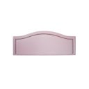 Ver imagem 2 de Cabeceira Casal 140x60cm Courino Curva Luxo Rosa/Fumê