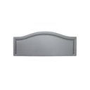 Ver imagem 2 de Cabeceira Casal 140x60cm Courino Curva Luxo Cinza/Fumê