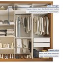 Ver imagem 4 de Closet Casal sem Portas 4 Gavetas Florença