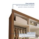 Ver imagem 2 de Closet Casal sem Portas 4 Gavetas Florença