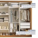Ver imagem 6 de Closet Casal sem Portas 4 Gavetas Florença