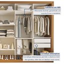 Ver imagem 3 de Closet Casal sem Portas 4 Gavetas Florença