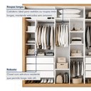Ver imagem 7 de Closet Casal sem Portas 6 Gavetas Itália Yescasa Branco/Carvalho