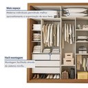 Ver imagem 6 de Closet Casal sem Portas 6 Gavetas Itália