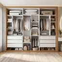 Ver imagem 1 de Closet Casal sem Portas 6 Gavetas Itália Yescasa Branco/Carvalho
