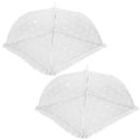 Ver mais imagens de Kit 2 Protetor Mosquiteiro Malha Tule Dobrável Renda Prime 40cm X 40cm - Tuut