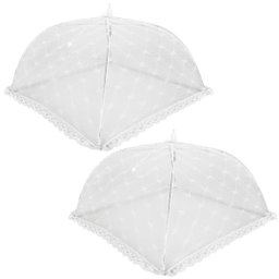 Kit 2 Protetor Mosquiteiro Malha Tule Dobrável Renda Prime 40cm X 40cm - Tuut - 8