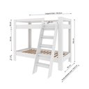 Ver imagem 3 de Beliche Infantil/Juvenil com Escada e Proteção Lateral Star Light Casatema MadeiraOriginals