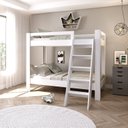 Ver imagem 1 de Beliche Infantil/Juvenil com Escada e Proteção Lateral Star Light Casatema MadeiraOriginals