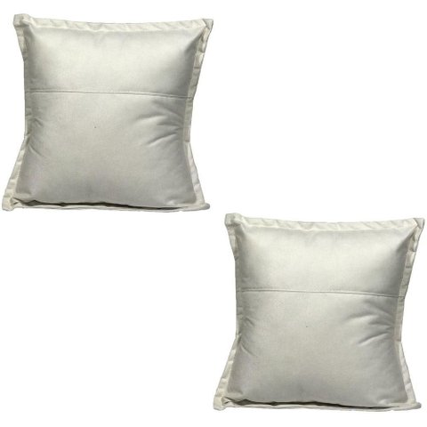 Kit 2 Almofadas Decorativa Cheia Fofinha para Sofá Cadeira Poltrona 42 Cm Suede
