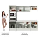 Ver imagem 6 de Armário de Cozinha Completa 240cm Branco/Preto Diamante Madesa