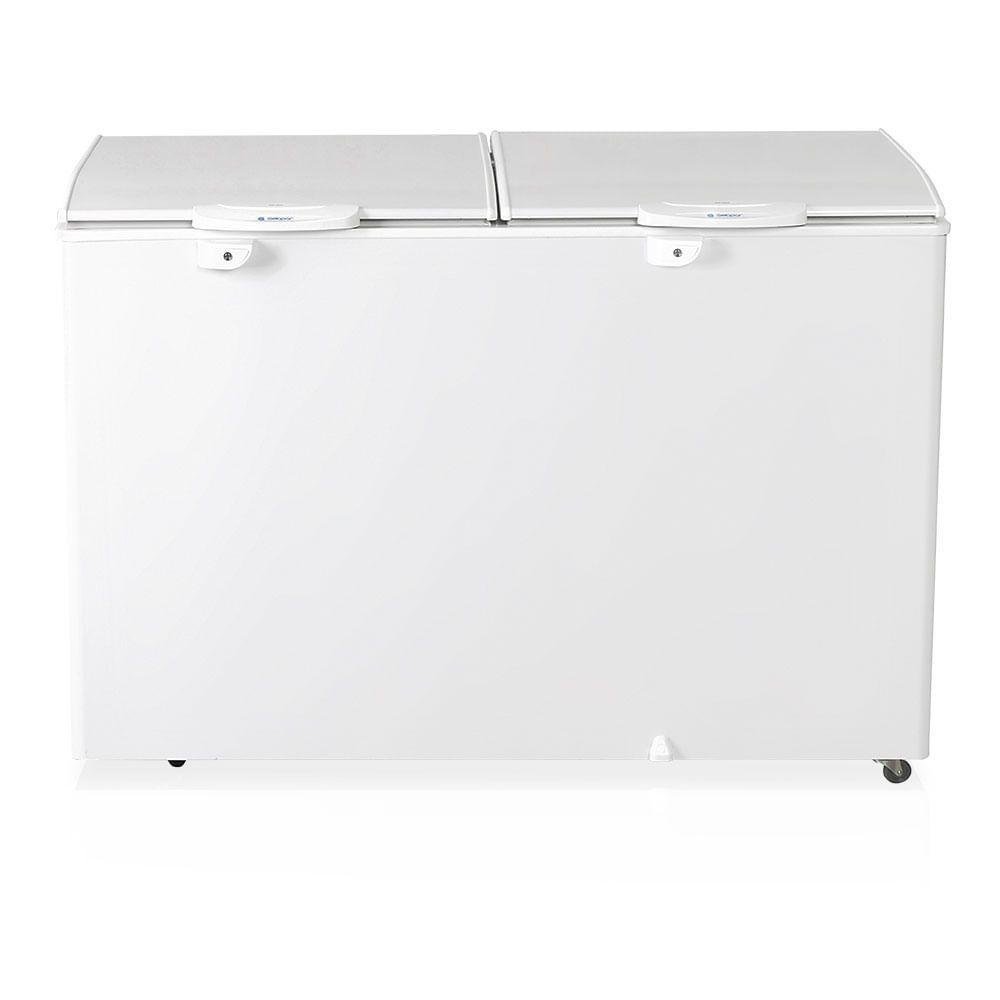 Freezer Horizontal Ghbs410 Br Gelopar Conservador Branco 2 Tampas 411 Litros 110v - 2