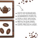 Ver imagem 2 de Kit 4 Quadros Cantinho do Café Mdf Relevo 3d 15cm Decoração para Cozinha