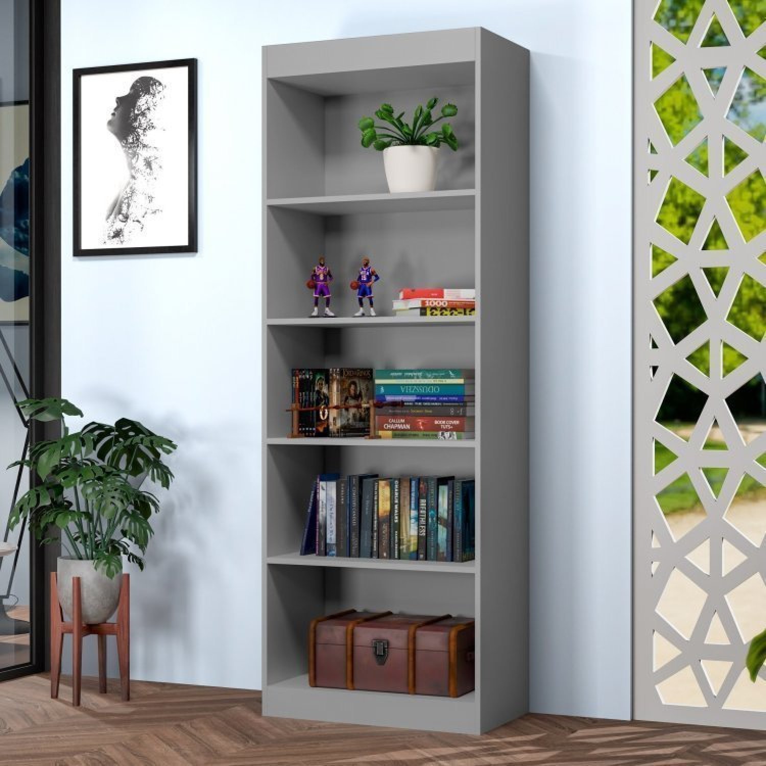 Estante para Livros Multiuso 178cmx102cm Larissa - 2