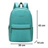 Mochila Feminina Masculina Nylon Leve Escola Trabalho Academia Lazer Viagem Vivatti Cor:azul Claro; - 2