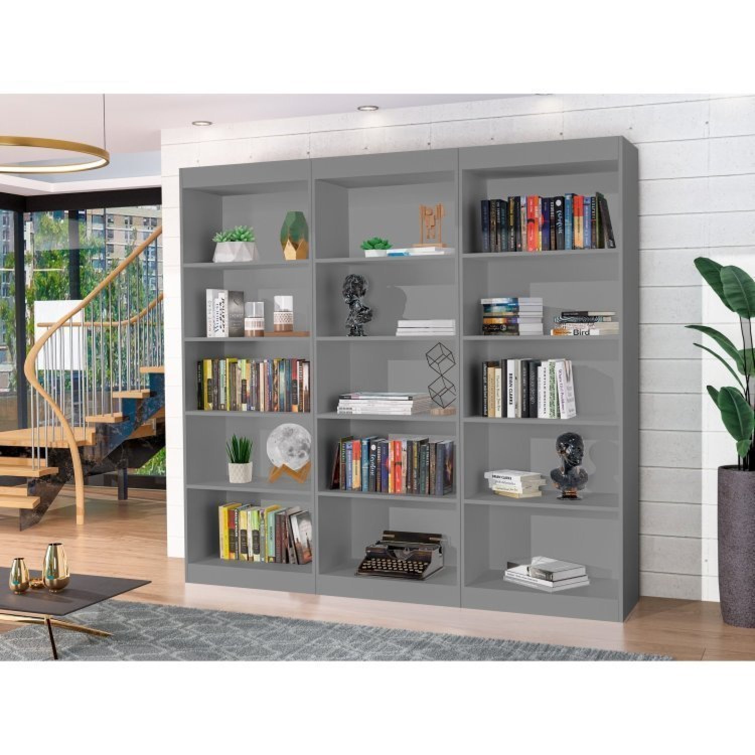 Estante para Livros Multiuso 178cmx153cm Larissa - 1