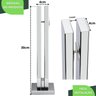 Kit 10 Torre Guarda Corpo Pinça para Vidro 30cm Inox Fs - 9