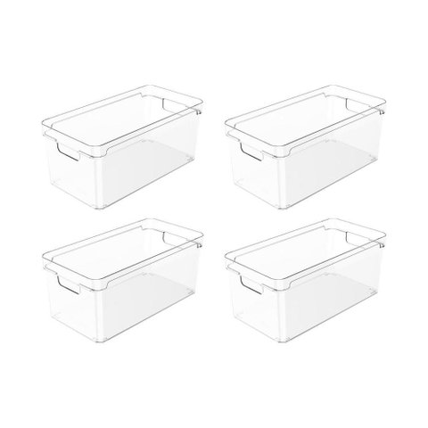 Kit de Organizador de Armários ou 4 Peças 30x15x13 Linha Clear