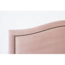 Ver imagem 4 de Cabeceira Queen Estofada para Cama Box Curva Luxo com Tachas 160x60cm Rosa