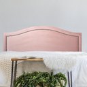 Ver imagem 1 de Cabeceira Queen Estofada para Cama Box Curva Luxo com Tachas 160x60cm Rosa