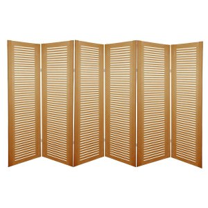 Biombo Ripado 6 Folhas sem Pezinhos