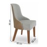 Conjunto Sala de Jantar Madri 1,10m com 04 Cadeiras Beatriz Móveis Valverde Cinamomo/Off-White/Samat - 5