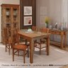 Conjunto de Jantar Bh Retangular 1,60m com 6 Cadeiras em Madeira Maciça - Natural - Bege - 1