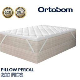 Pillow Top Solteiro Ortobom 200 Fios Percal 100% Algodão Hipoalérgico - 4