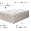 Ver imagem 3 de Pillow Top Solteiro Ortobom 200 Fios Percal 100% Algodão Hipoalérgico