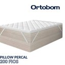 Ver imagem 2 de Pillow Top Solteiro Ortobom 200 Fios Percal 100% Algodão Hipoalérgico