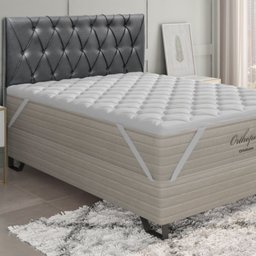 Pillow Top Solteiro Ortobom 200 Fios Percal 100% Algodão Hipoalérgico - 1