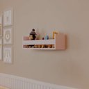 Ver imagem 1 de Prateleira Porta Brinquedo Rosa 70 X 12cm Suporte Invisivel