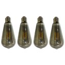 Ver imagem 1 de Lampada Led Multi Filamento Fume Vintage 30w Kit 4 Uni Decoraçao Iluminaçao Sala Quarto Varanda Casa